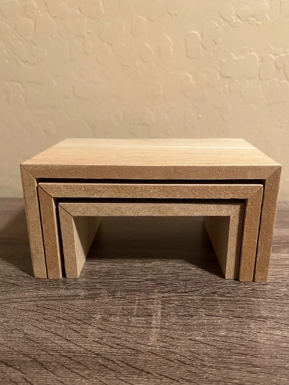 Target Bullseye Wood Tiered Risers Display Rectangle NWOT